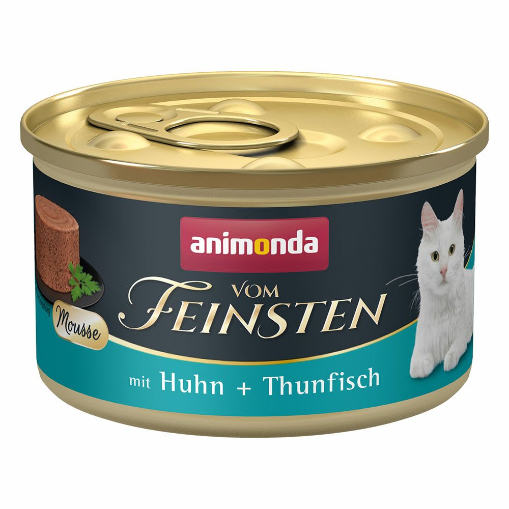 ★送料込格安★フォムファインステン ムース 鶏・ツナ 成猫用 85g×24個 お一人様12個まで】アニモンダ 猫用 フォムファインステン ムース 鶏