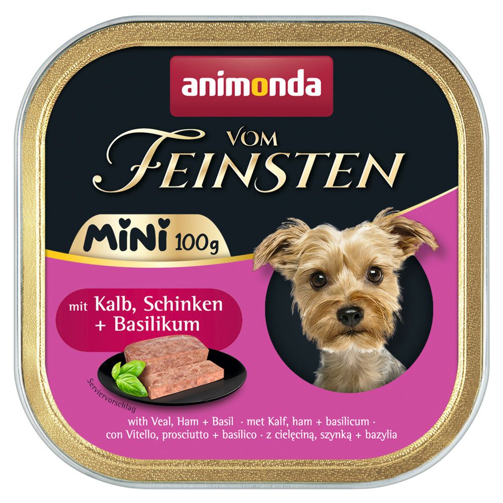 アニモンダ 犬用 フォムファインステン ミニ 子牛・ハム・バジル 成犬